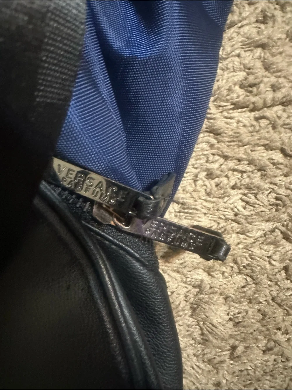 Vintage Versace “parfums” drawstring backpack 00s